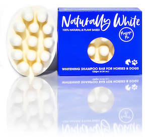 NATURALLY WHITE- Whitening Shampoo Massage Bar for Horses & Dogs