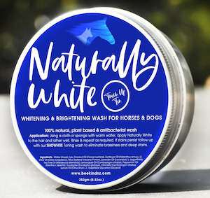 Hot2trot Equestrian Supplies: NATURALLY WHITE- Soap Wash For Horses & Hounds 'Touch-up Tin'