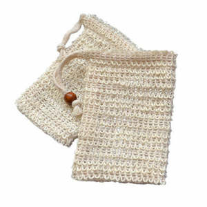 Bee Kind And Co: Natural Soap Saver Bag - Cotton/Linen
