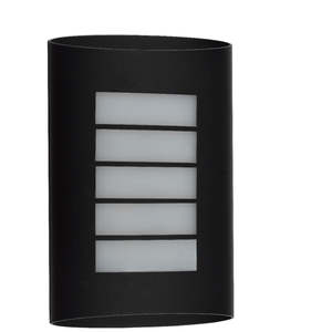 Exterior: UOWADELE-BLK ADELE Exterior LED  Wall Light