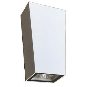 Exterior: UOW048-WH/BLK-CW MIA Up & Down Exterior LED Wall Light