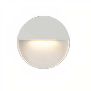 Exterior: UOW-LOOP-WH/BLK-3CCT LOOP Round Exterior LED Wall Light