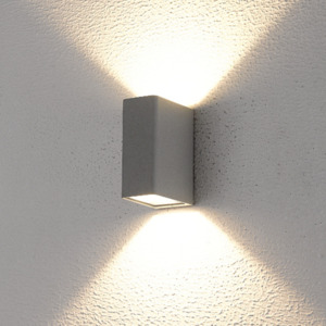 Exterior: UOWCUBA-BLK-WH/WW   CUBA up down exterior LED wall light