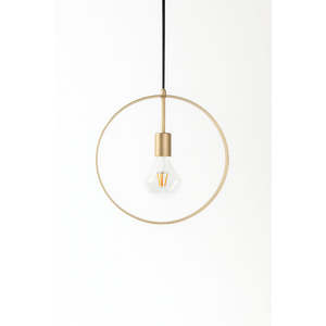 Pendants: UPANELLO4/5-GD/BLK    ANELLO Round Metal Pendant Light