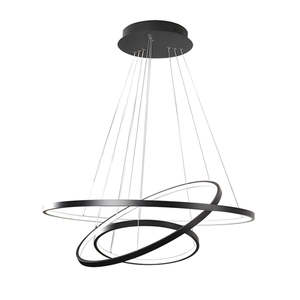 Pendants: URINGSQ4+6+8-SB/BLK-3CCT-DIM   SLIMLINE RING Pendant