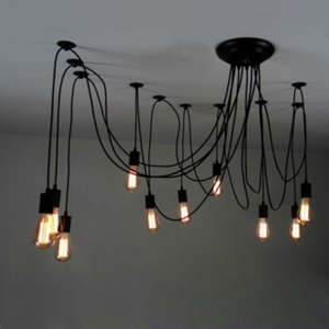 UPOCTOPUS-BLK   Octopus 10 Light Canopy Pendant Light