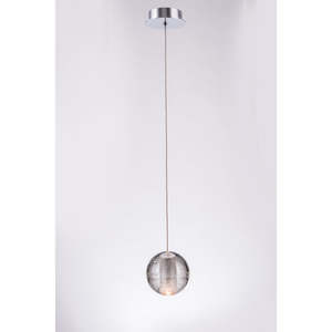 UPSYLVIA    SYLVIA Dimple Glass with Chrome Plate Sphere Pendant