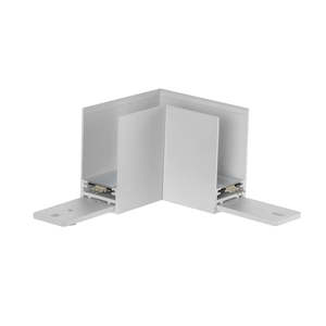 Track Lighting: UMAG-L-JOINER-BLK/WH  Magnetic track Corner  For Surface Mounted Installation