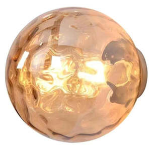 UWL-AVA-HAM-SB-AMBER/CLEAR/SMOKE  AVA HAMMER glass wall light
