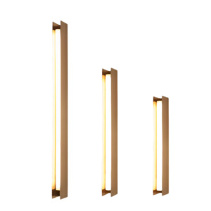 Wall Light: UWL-RECTILINEAR-S/M/L-BLK/SB   RECTILINEAR Wall Light