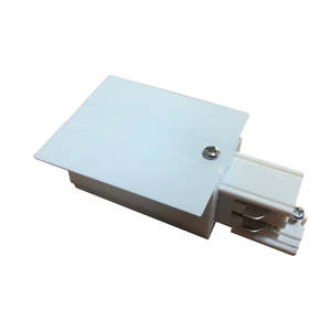 Three Circuit: UTRK4W-RSLIVEEND-BLK/WH   Live end for power feed into recessed