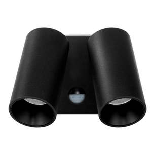UOW-ARKO-SENSOR-BLK/WH-3CCT   TWINS Exterior double LED adjustable spotlight  with sensor