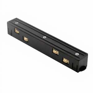 Slim Magnetic: UMAGSL-LIVE-STRAJOINER-BLK   Mini magnetic track live straight joiner