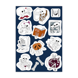 Travel Stickers: Skeleton A6 Sticker Sheet