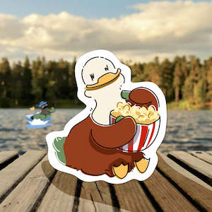 Matcha Latte Ducks On Holiday: Latte Popcorn