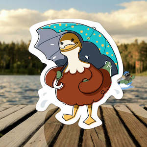 Matcha Latte Ducks On Holiday: Latte In The Rain