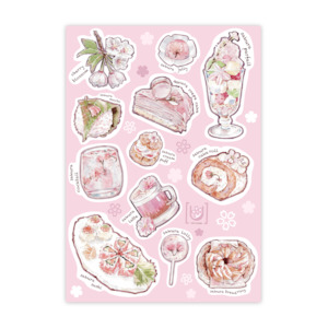 Sakura Foods A6 Sticker Sheet