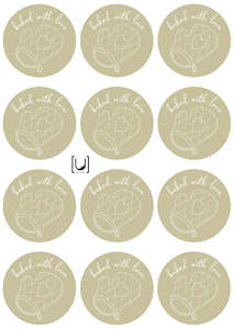 Baking Stickers: Baking - Mittens Sticker Sheet