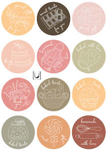 Baking - Sticker Sheet