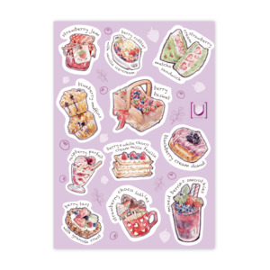 A6 Sticker Sheets: Berry Delicious A6 Sticker Sheet