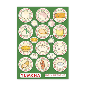 A6 Sticker Sheets: Dimsum Stickers A6 Sticker Sheet