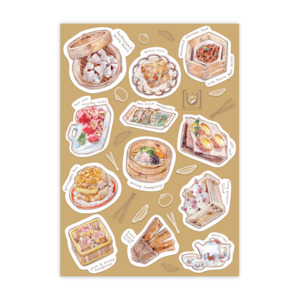 Yumcha Watercolour Stickers A6 Sticker Sheet