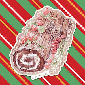 Christmas Yule Log Cake