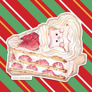 Santa Strawberry Cream Cake