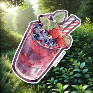 Berry Delicious Stickers: Mixed Berries Smoothie