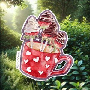 Strawberry Chocolate Lollies