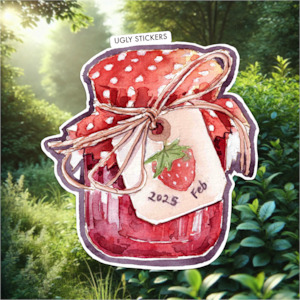 Berry Delicious Stickers: Strawberry Jam