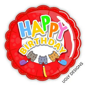 Birthday Balloon-Red