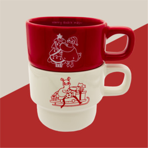 Matcha Latte Ducks On Holiday: Matcha & Latte Happy Quack~mas: Mug Set