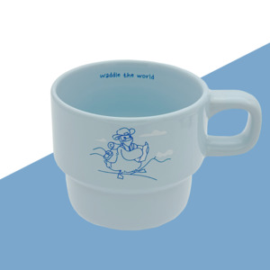 Matcha Latte Ducks On Holiday: Matcha & Latte Stackable mugs - Waddle The World