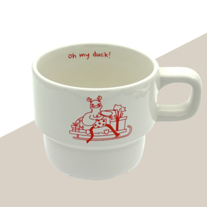 Matcha & Latte Stackable mugs - Oh My Duck!