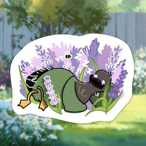 Matcha Latte Ducks On Holiday: Matcha in Lavender