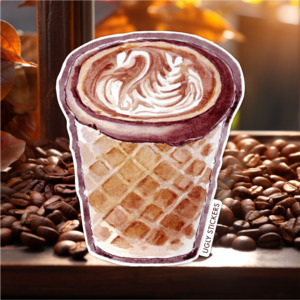 Coffee Time: Waffle Cup Latte