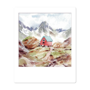 Watercolor Landscapes: Insta Memory - Red Hut