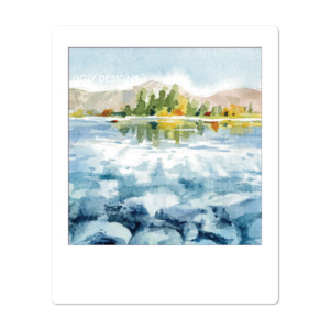 Watercolor Landscapes: Insta Memory - Lake Pukaki