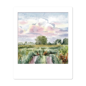 Watercolor Landscapes: Insta Memory - Fields of Green