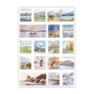 landscape Stamps Series 2 A6 Sticker Sheet