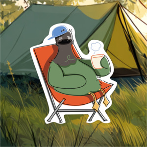 Matcha Latte Ducks On Holiday: Matcha Camp Chair