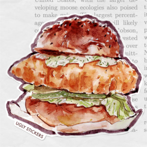 Fish N Chips: Fried Fish Burger