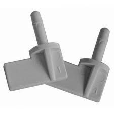 Products: Crystal Housing Security Clips White (Flags) 2pk