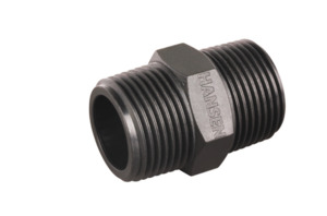 Nylon Hex Nipple 25mm