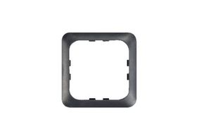 Electrical & Lighting: C-Line Black 1 Way Face Plate Rounded