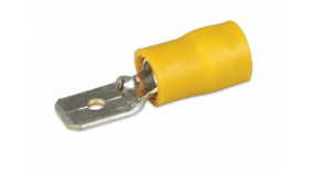 Electrical & Lighting: Male Blade Terminals 5-6mm 10pk Yellow