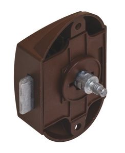 Catches, Hinges & Latches: Brown Push Lock One Sided Plastic