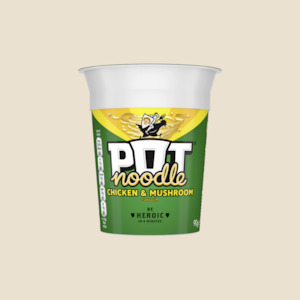 Pot Noodle Chicken and Mushroom 90g (best before 30/9/24)