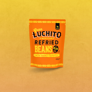 Gran Luchito Mexican Food: Gran Luchito Chipotle Refried Beans, 430g (best before 22/12/23)